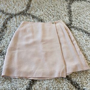 Light pink vintage high waisted wrap pencil skirt